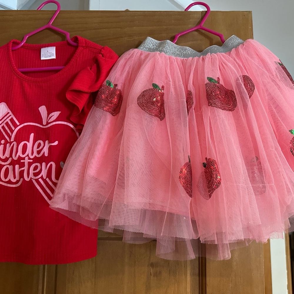 Kids Red and Pink Matching Set
